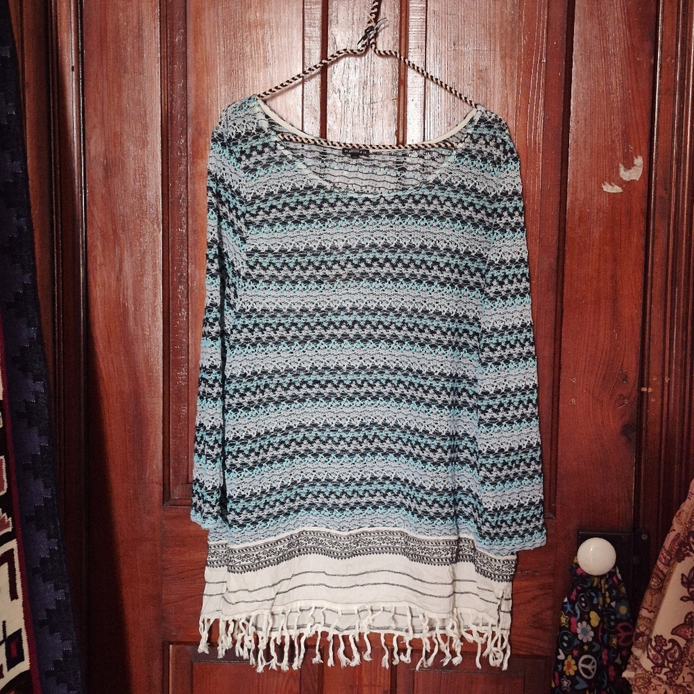 Hannah Bohemian Sheer Tunic XL